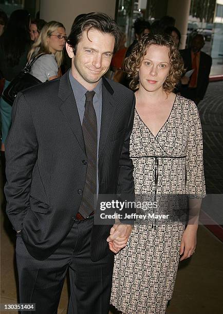 Dan Futterman and wife Anya during The 78th Annual Academy Awards Nominees Luncheon - Outside Arrivals at Beverly Hilton Hotel in Beverly Hills,...