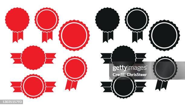 seal of approval - certificate-icon stock illustrations