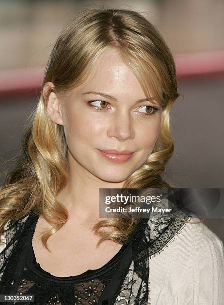 Michelle Williams during The 78th Annual Academy Awards Nominees Luncheon - Outside Arrivals at Beverly Hilton Hotel in Beverly Hills, California,...