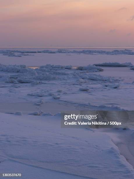 scenic view of sea against sky during sunset,russia - nikitina stock pictures, royalty-free photos & images