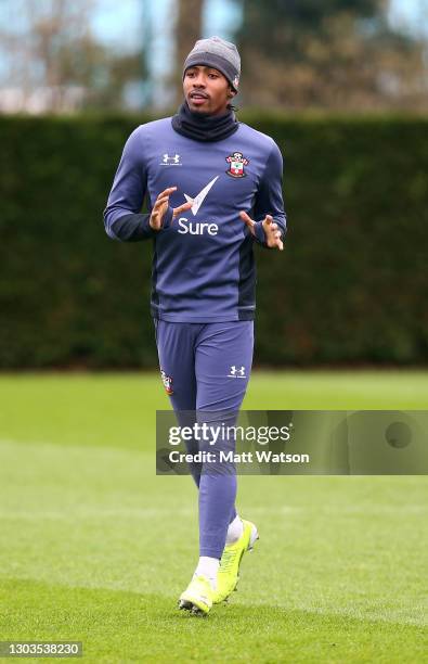 Kayne Ramsay during a Southampton FC training session at the Staplewood Campus on February 22, 2021 in Southampton, England.