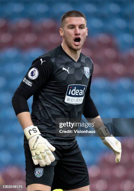 West Bromwich Albion goalkeeper Sam Johnstone during the Premier League match between Burnley and West Bromwich Albion at Turf Moor on February 20,...