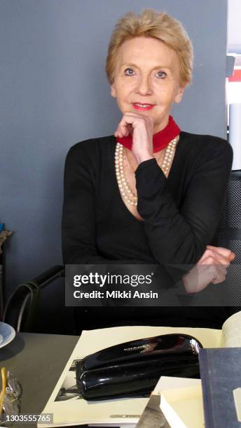 Agathe Gaillard poses in her beloved photographic art gallery in Paris, France on June 26, 2013.