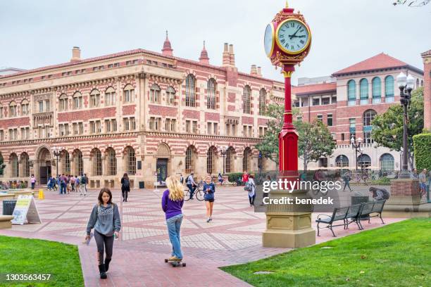 university of southern california campus in los angeles - california v usc stock pictures, royalty-free photos & images