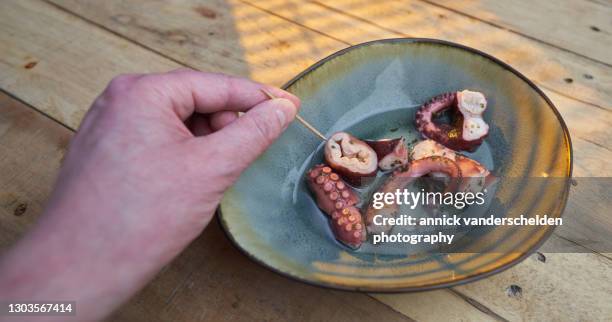 octopus apero - apero stock pictures, royalty-free photos & images