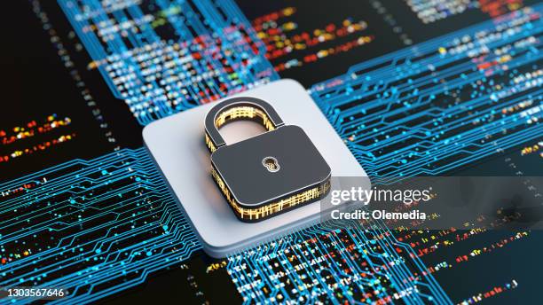 digital background security systems and data protection - encriptação imagens e fotografias de stock
