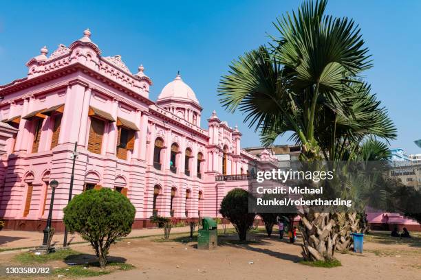 pink palace, ahsan manzil, dhaka, bangladesh, asia - old dhaka stock pictures, royalty-free photos & images