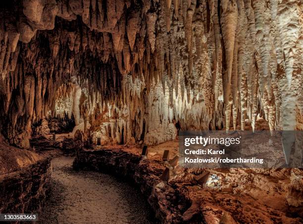 crystal caves, north side, grand cayman, cayman islands, caribbean, central america - crystal caves stock-fotos und bilder