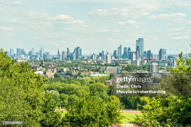 the view from primrose hill, london, england, united kingdom, europe - primrose hill stock pictures, royalty-free photos & images