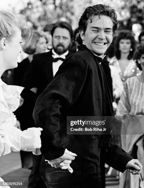 Timothy Hutton arrives at the 56th Annual Academy Awards Show, April 9, 1984 in Los Angeles, California.