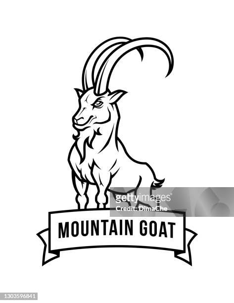 104 Mountain Goat High Res Illustrations - Getty Images