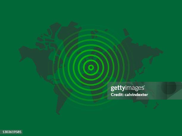 ilustraciones, imágenes clip art, dibujos animados e iconos de stock de radar de mapa mundial - radar