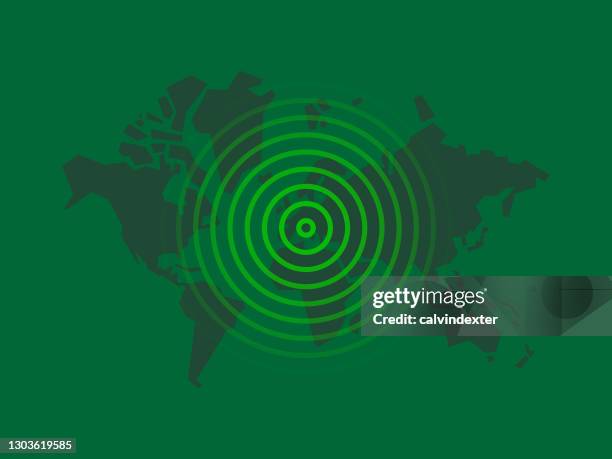 world map radar - radar stock illustrations