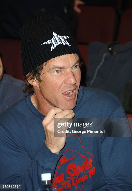 Dennis Quaid during 2006 Sundance Film Festival - "The Illusionist" Premiere at Eccles in Park City, Utah, United States.