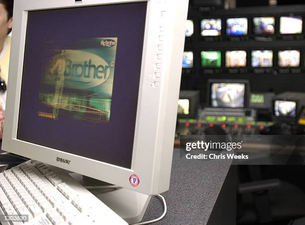 Control room with numerous monitors are set up for the new reality-based show "Big Brother" debuting on CBS July 5, 2000. "Big Brother" features ten...