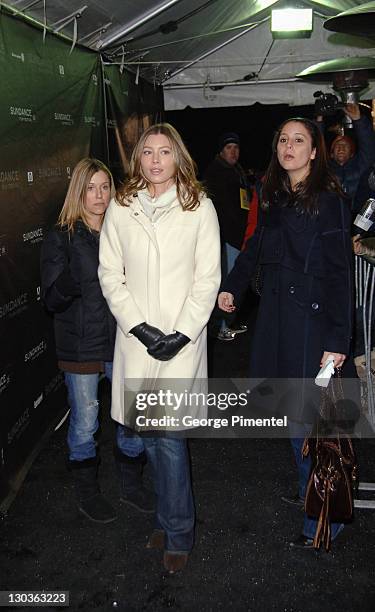 Jessica Biel during 2006 Sundance Film Festival - "The Illusionist" Premiere at Eccles in Park City, Utah, United States.