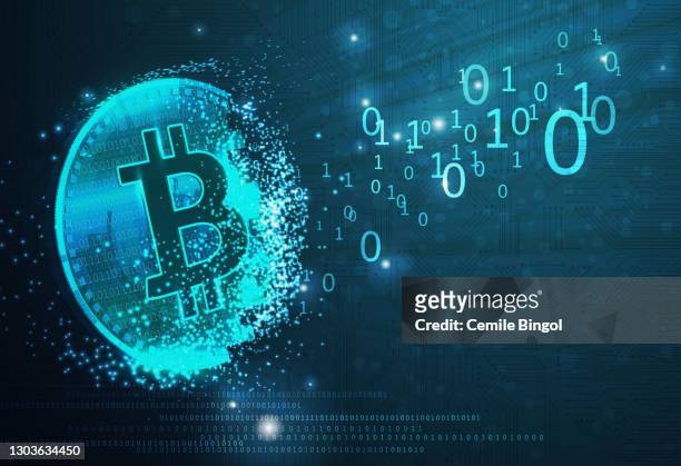 ビットコイン暗号通貨 - cryptocurrency点のイラスト素材／クリップアート素材／マンガ素材／アイコン素材