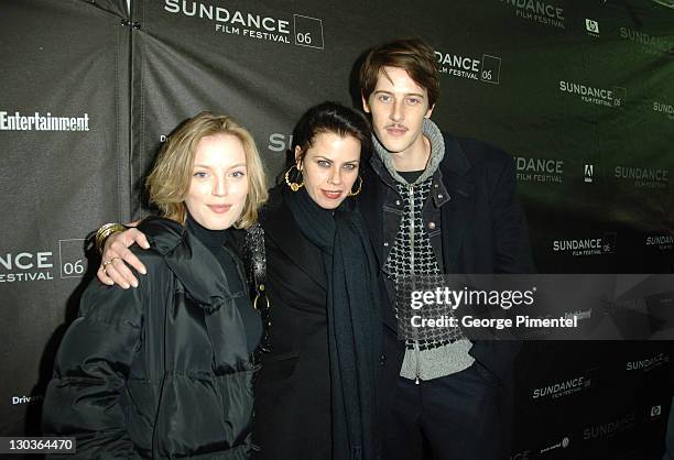 Sarah Polley, Fairuza Balk and Gabriel Mann during 2006 Sundance Film Festival - "Don't Come Knocking" Premiere at 345 Main Street in Park City,...