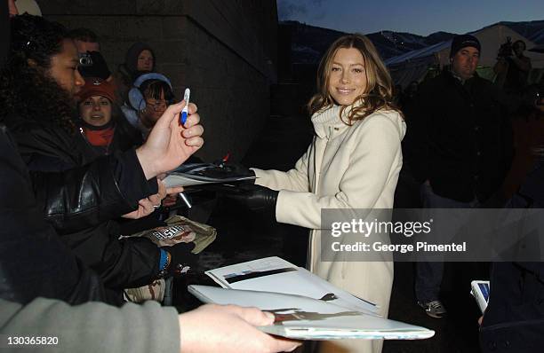 Jessica Biel during 2006 Sundance Film Festival - "The Illusionist" Premiere at Eccles in Park City, Utah, United States.