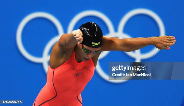 Yulia Efimova of Russia competes in the semi final of the Women's 100m Breaststroke final during Day 2 of the Rio 2016 Olympic Games at Olympic...