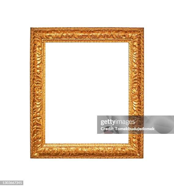 picture frame - gold leaf stock pictures, royalty-free photos & images