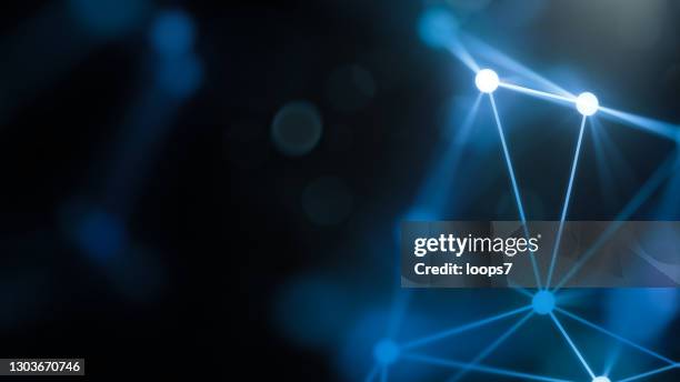 digital connection network futuristic background with copy space - sharing digital information stock illustrations