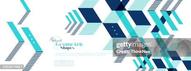 moderne pfeilformen hintergrund - geometric pattern stock-grafiken, -clipart, -cartoons und -symbole