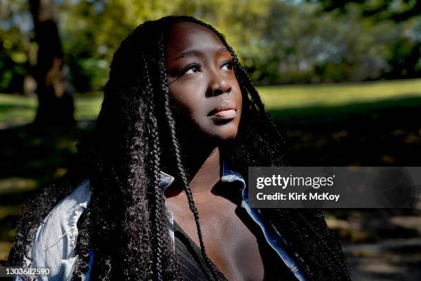 Playwright Jocelyn Bioh is photographed for Los Angeles Times on October 9, 2020 in New York City. PUBLISHED IMAGE. CREDIT MUST READ: Kirk McKoy/Los...