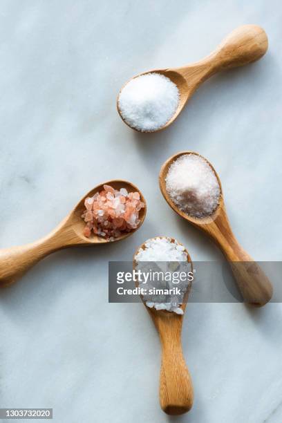 salt types - salt mineral stock pictures, royalty-free photos & images