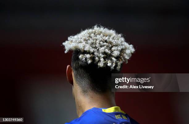 Lyle Taylor of Nottingham Forest looks on during the Sky Bet Championship match between Rotherham United and Nottingham Forest at AESSEAL New York...