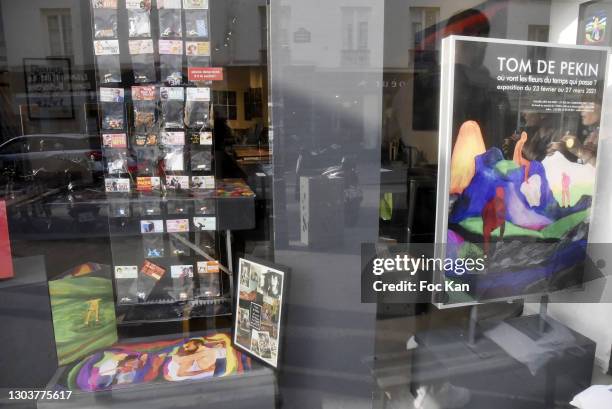 General view of atmosphere during ""Ou Vont Les Fleurs Du Temps Qui Passe" : Tom de Pekin Solo Show At Galerie Arts Factory on February 23, 2021 in...