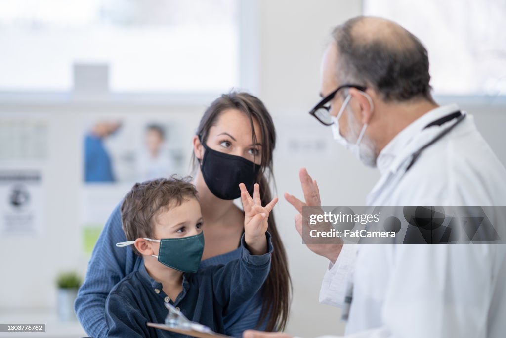 I am Four Years Old Stock Photo