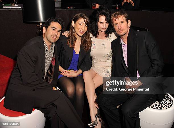 Executive producer Raul Celaya, Nika Selya, actress Lisa Blount and actor Ray McKinnon attend the 2010 Film Independent's Spirit Awards After Party...