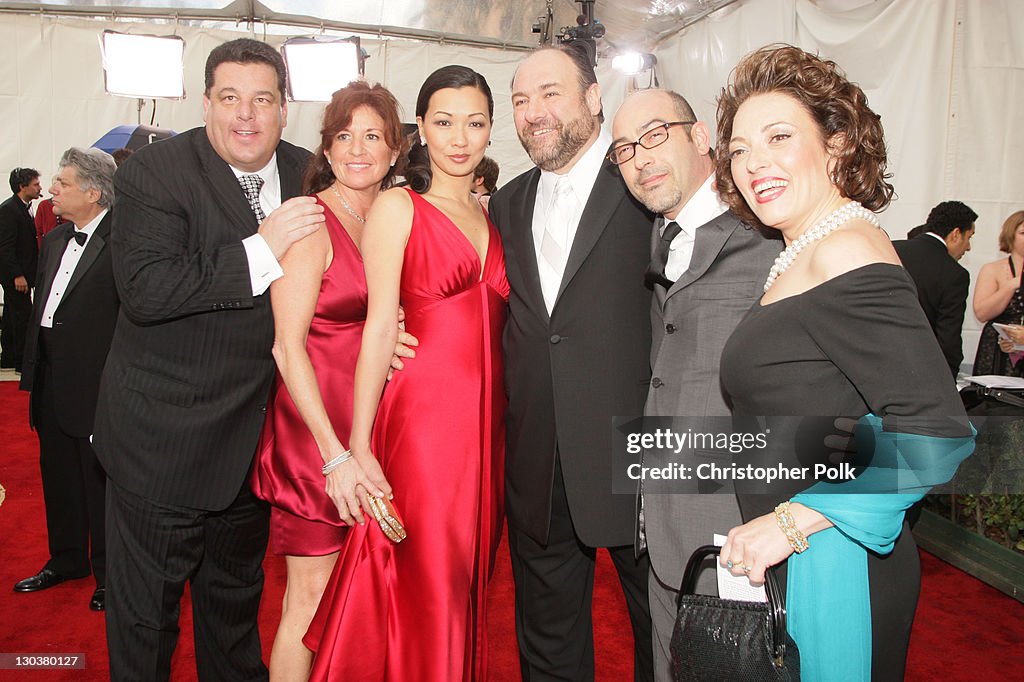 Actor Steve Schirripa, guest, Debra Lin, Actor James Gandolfini,... News Photo Getty Images