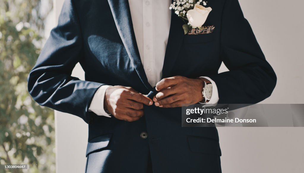 Making sure I look on point for my bride