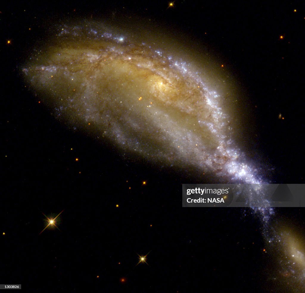 Hubble Telescope Captures Galaxy Collision