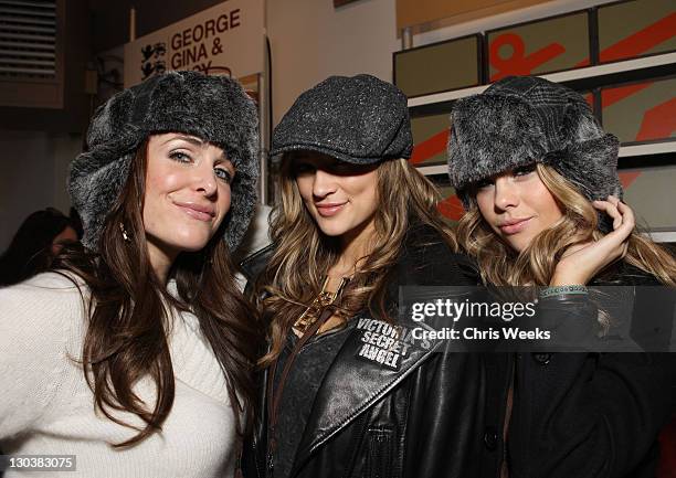 Danielle Bisutti, Victoria's Secret Model Kylie Bisutti, and Mason Bisutti attend Village at the Yard during the 2010 Sundance Film Festival on...