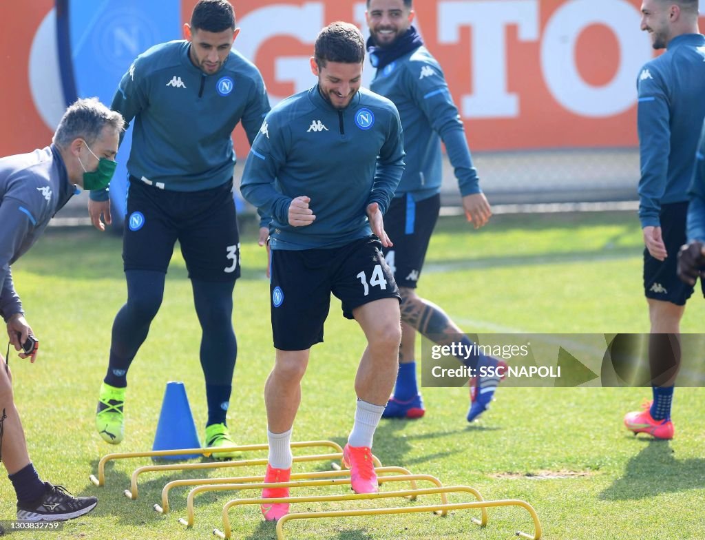 SSC Napoli Training Session & Press Conference