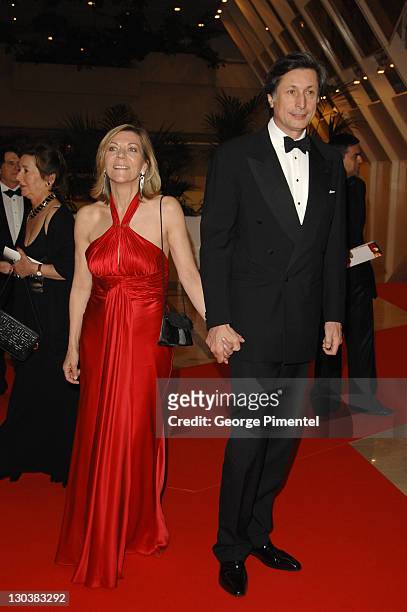 Carol-Ann Hartpence and Patrick de Carolis during 2007 Cannes Film Festival - Opening Night Gala Dinner - Arrivals at Palais des Festivals in Cannes,...