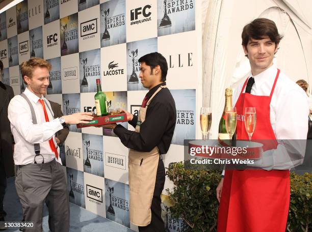 Guests with Jameson Irish Whiskey and GH Mumm at Film Independent's 2009 Independent Spirit Awards held at the Santa Monica Pier on February 21, 2009...