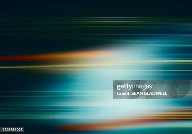 horizontal motion abstract - defocused stock-fotos und bilder