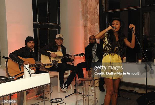 Singer VV Brown attends Diesel Black Gold Fall 2010 cocktail reception during Mercedes-Benz Fashion Week on February 16, 2010 in New York City.