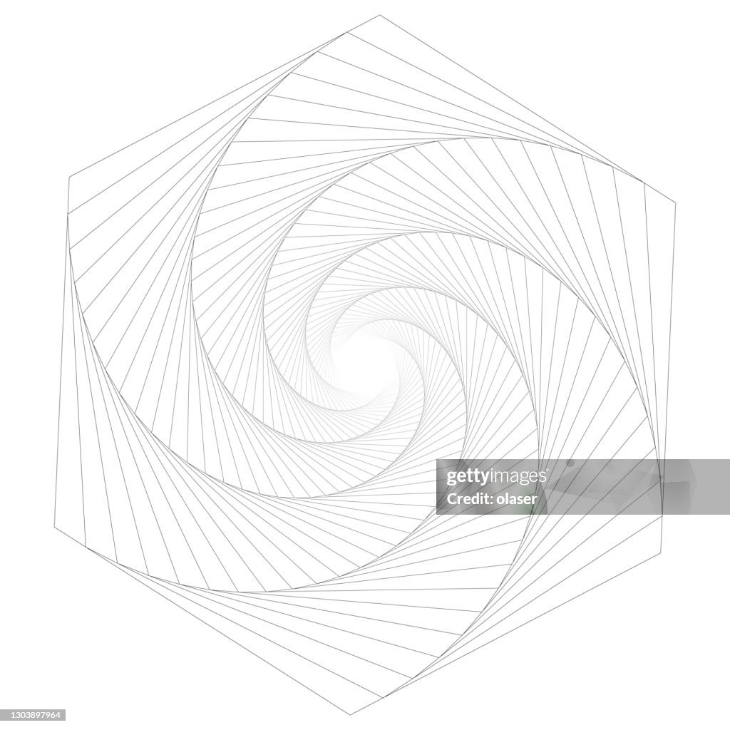 Rotating Hexagonal Structure Rotating Hexagon Pattern High-Res Vector Graphic - Getty Images