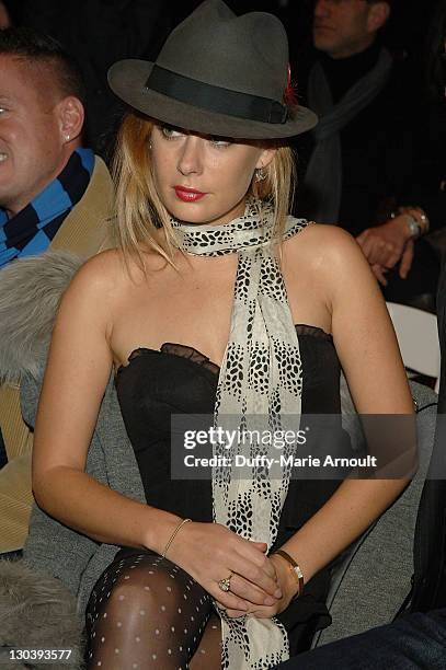 Designer Tara Subkoff attends Jayson Brunsdon Fall 2008 during Mercedes-Benz Fashion Week at The Salon, Bryant Park on February 7, 2008 in New York...