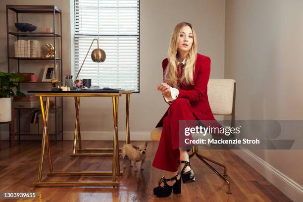 Actress Kaley Cuoco is photographed for the Hollywood Reporter Magazine on October 8, 2020 in Brooklyn, New York. PUBLISHED IMAGE.