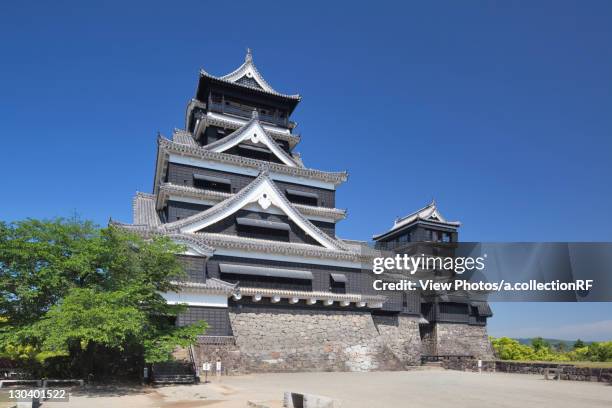 kumamoto castle, kumamoto prefecture, kyushu, japan - kumamoto city stock pictures, royalty-free photos & images