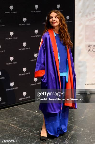 Victoria Merida Rojas Actress Victoria Abril attends a press conference for her Honorary ...