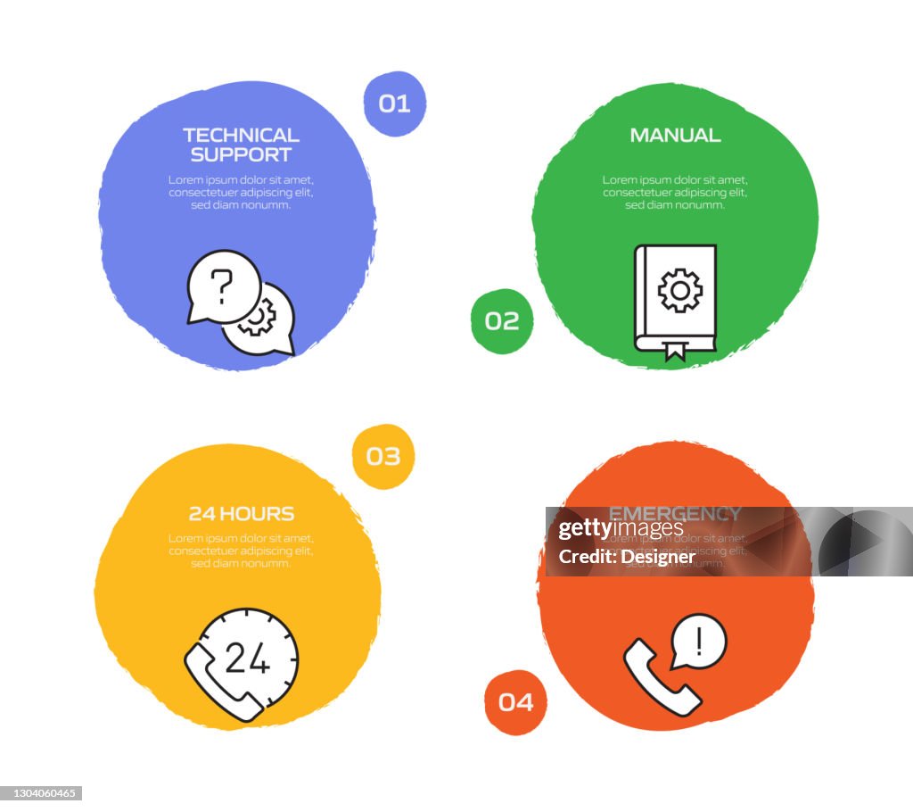 Customer Support Related Process Infographic Template Process Timeline ...