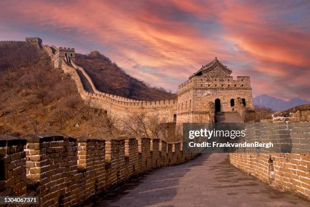 great wall of china - mutianyu stock pictures, royalty-free photos & images