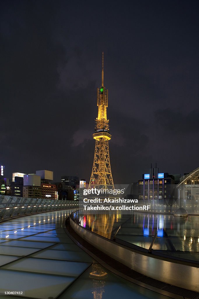 TV tower at night, Nagoya City, Aichi Prefecture, Japan
